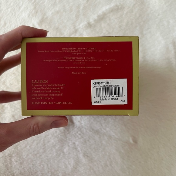 Spode Christmas Dog Ornament NIB - Picture 4 of 4